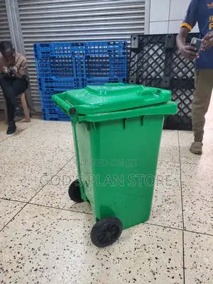 Outdoor 100litres Plastic Dust Bin Green