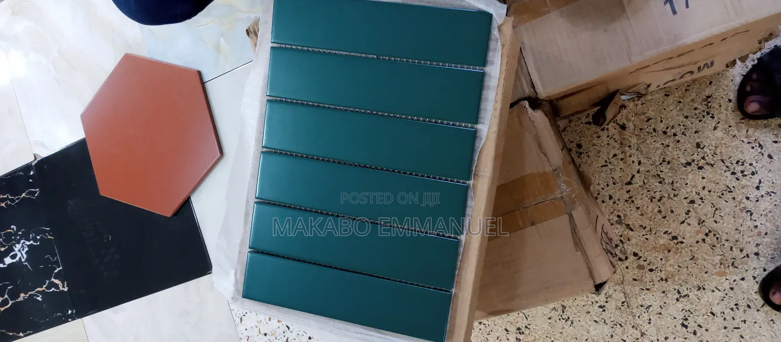 Green Porcelain Mosaic Tiles