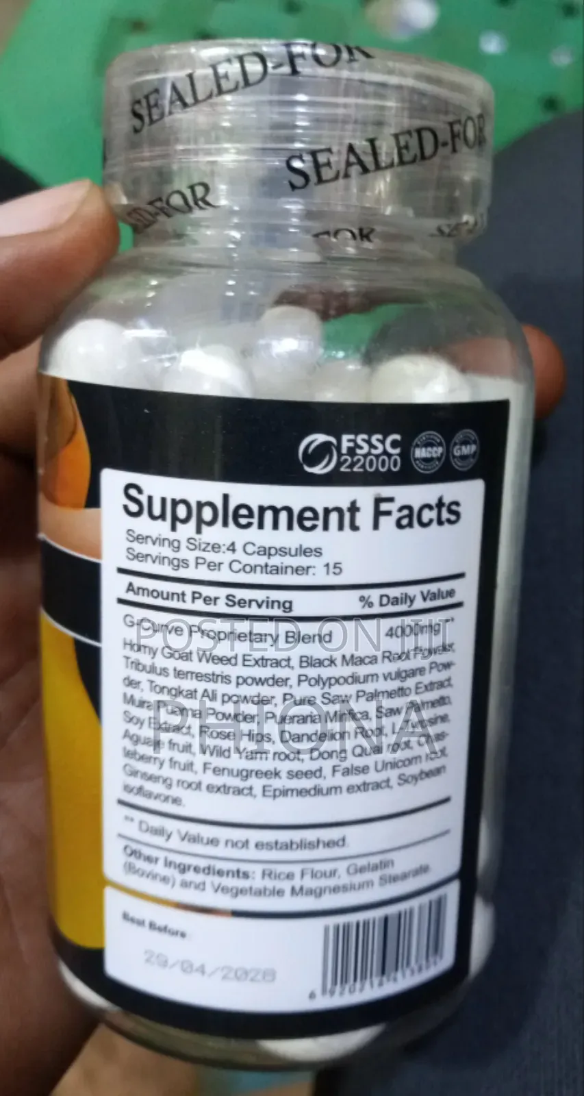 Hip Butt Enlargement Capsules