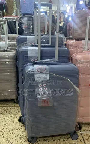 Set Of 3pcs Rubber Travel Waterproof Suitcase