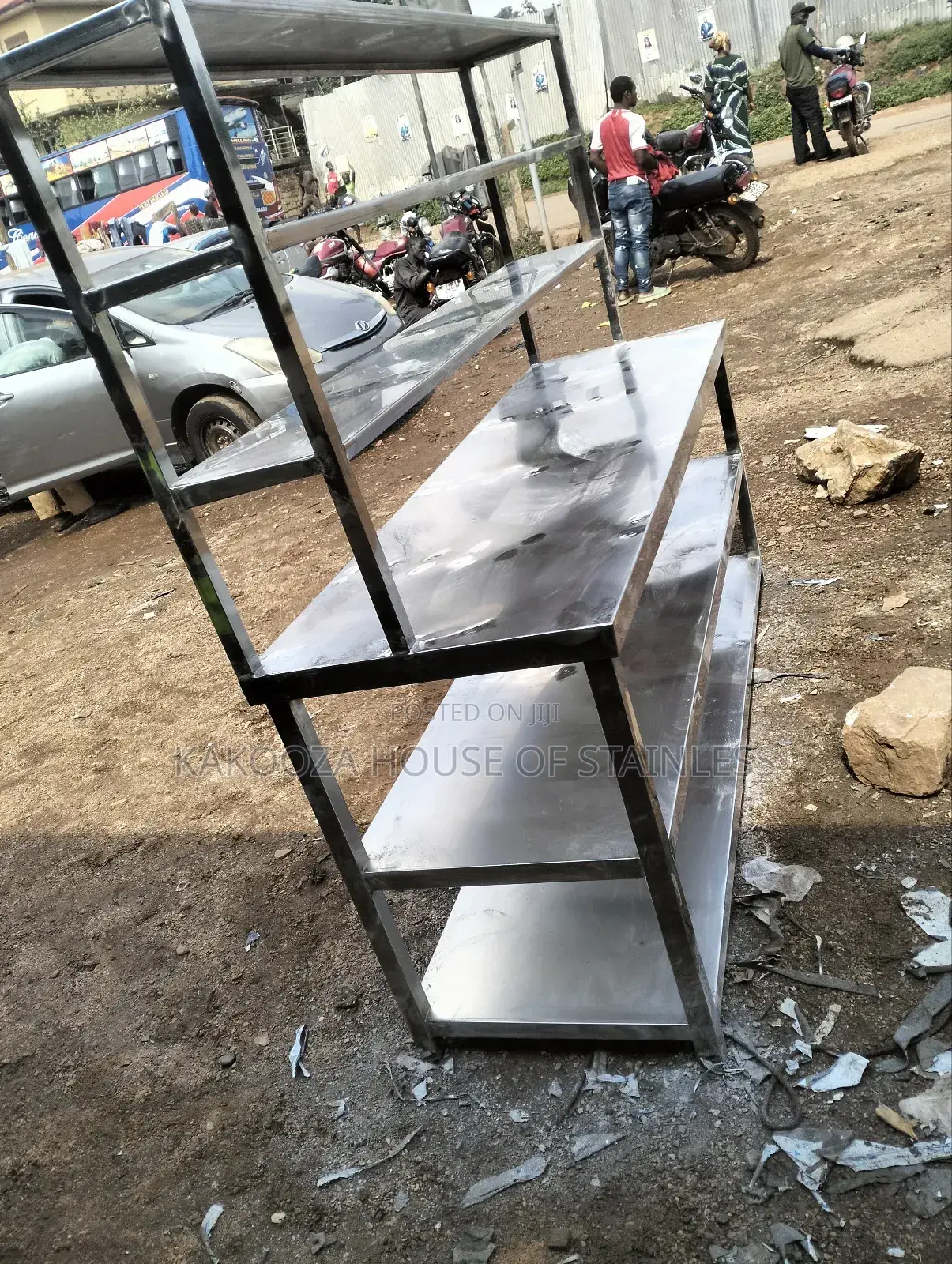 Stainless Steel Table With Rack