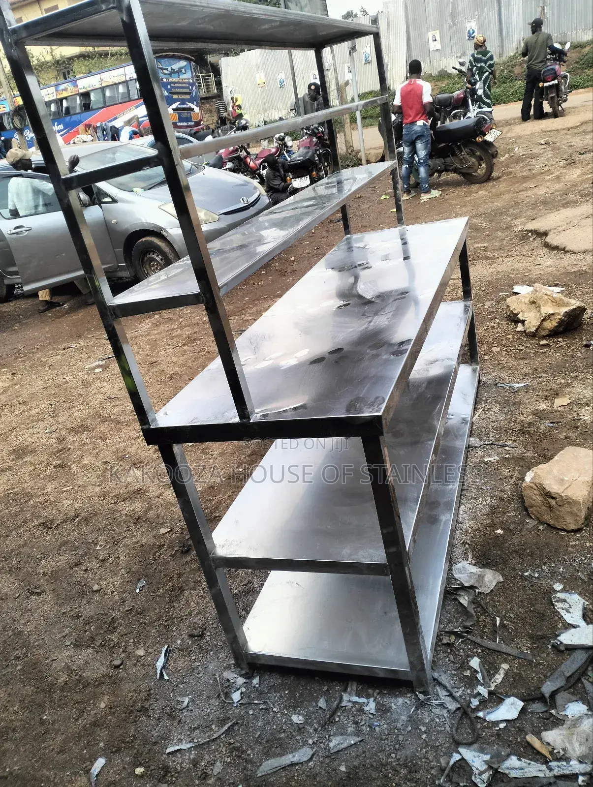 Stainless Steel Table With Rack