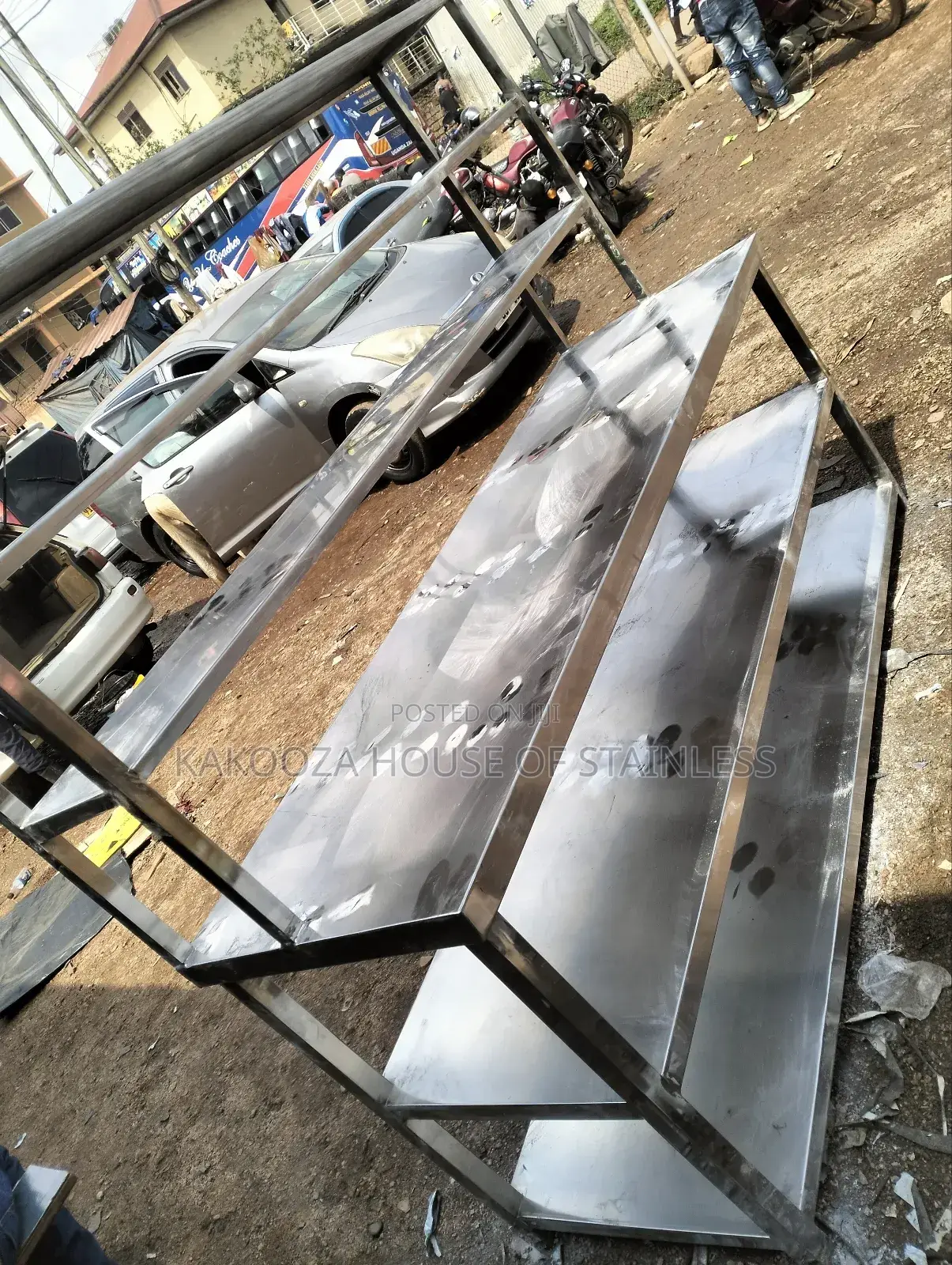 Stainless Steel Table With Rack