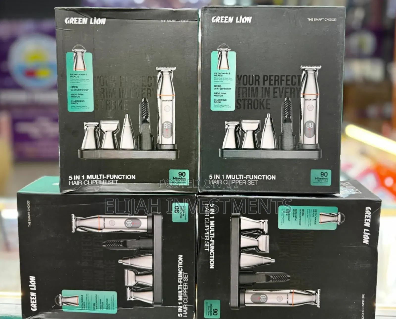 Green Lion 5 in 1 Multi-Function Hair Clipper Set 600mah