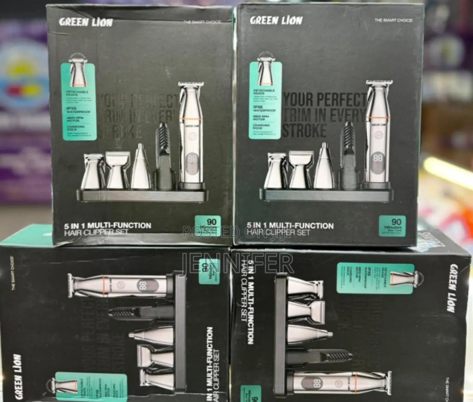 Green Lion 5 in 1 Multi-Function Hair Clipper Set 600mah