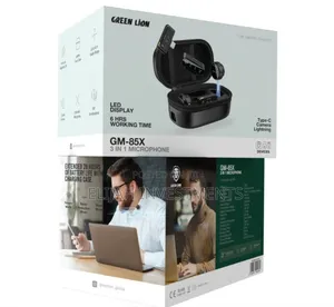 Green Lion Gm-85x 3 in 1 Wireless Microphone - Black