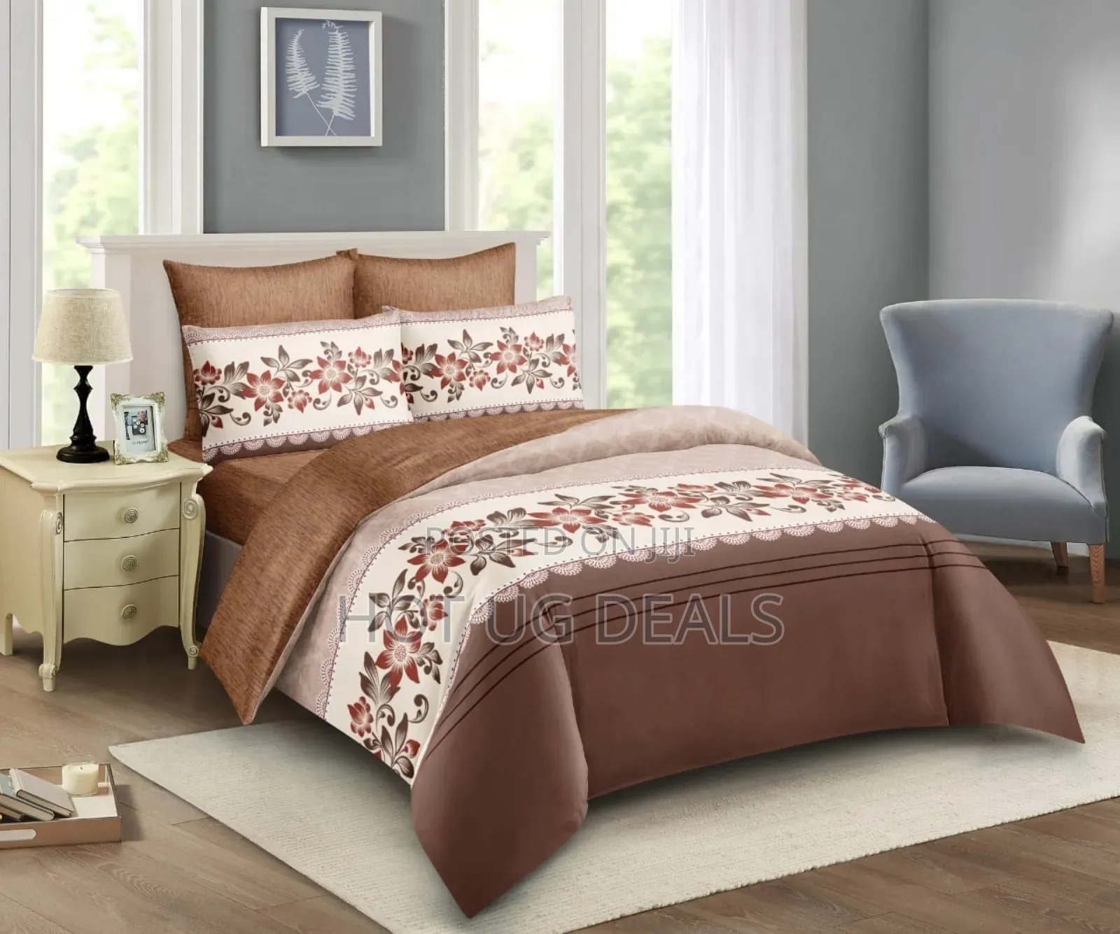 Set 5x6 Duvet With 1 Bed Sheet & 2 Pillowcases - Multicolor