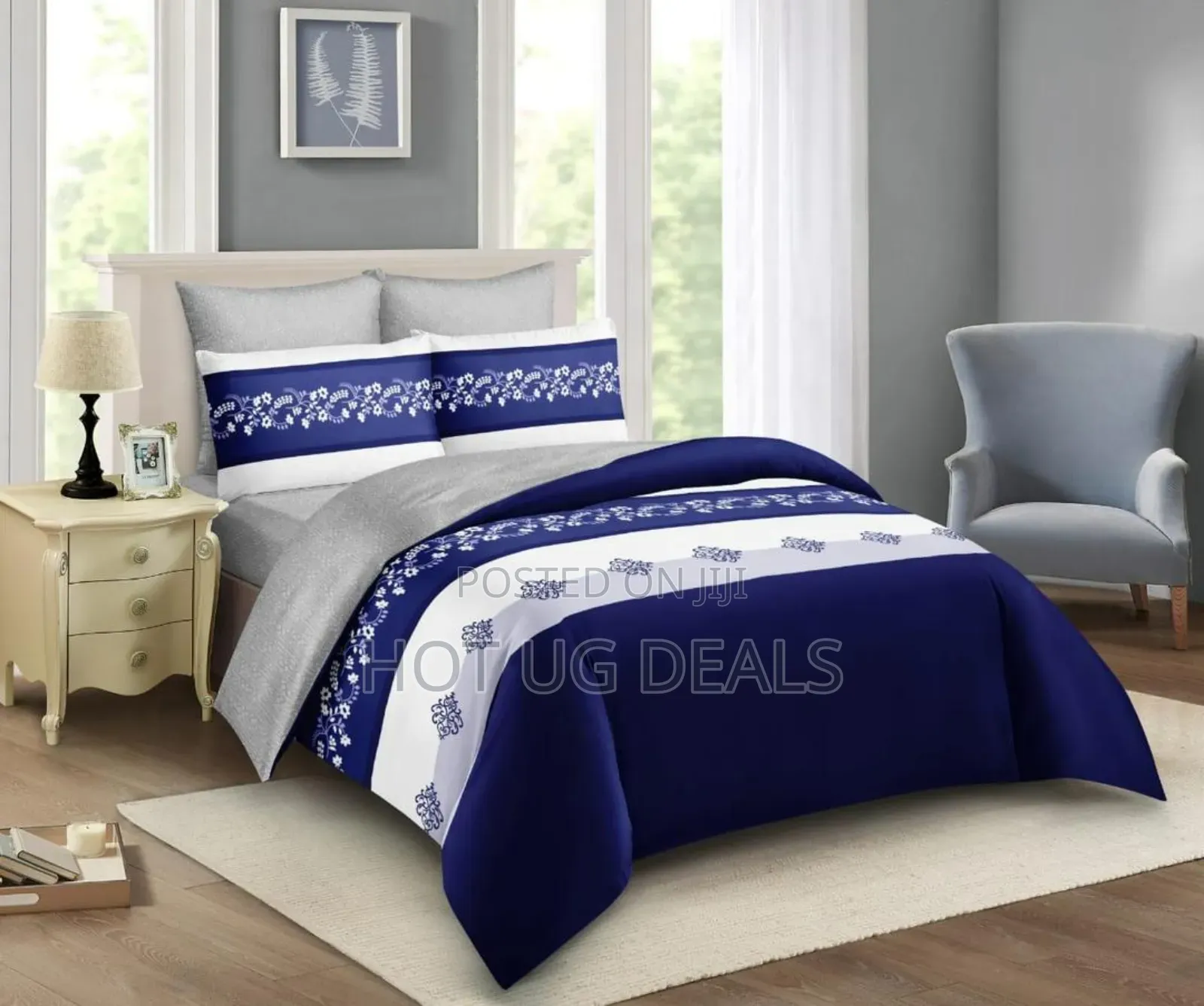 4pcs 6x6 Duvet With 1 Bed Sheet & 2 Pillowcases - Multicolor