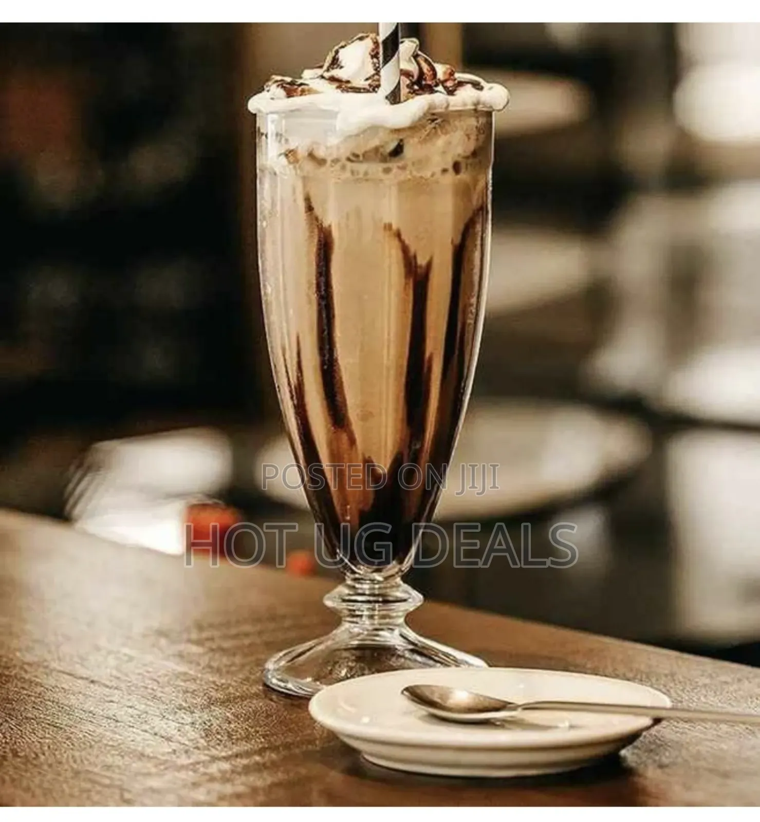 Set Of 6 Milkshake/Ice-cream Glasses