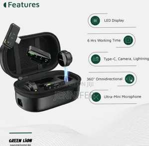 Green Lion Gm-85x 3 in 1 Wireless Microphone - Black