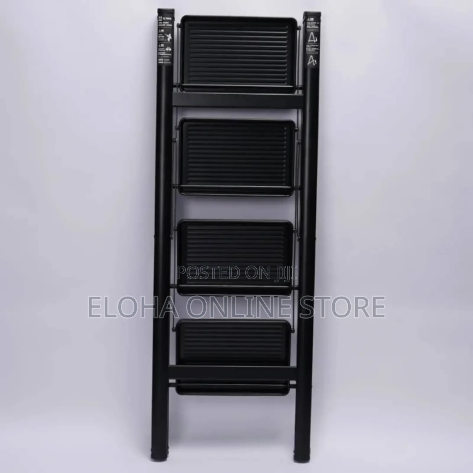 Foldable Ladder 4-Steps Black