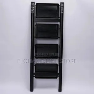 Foldable Ladder 4-Steps Black