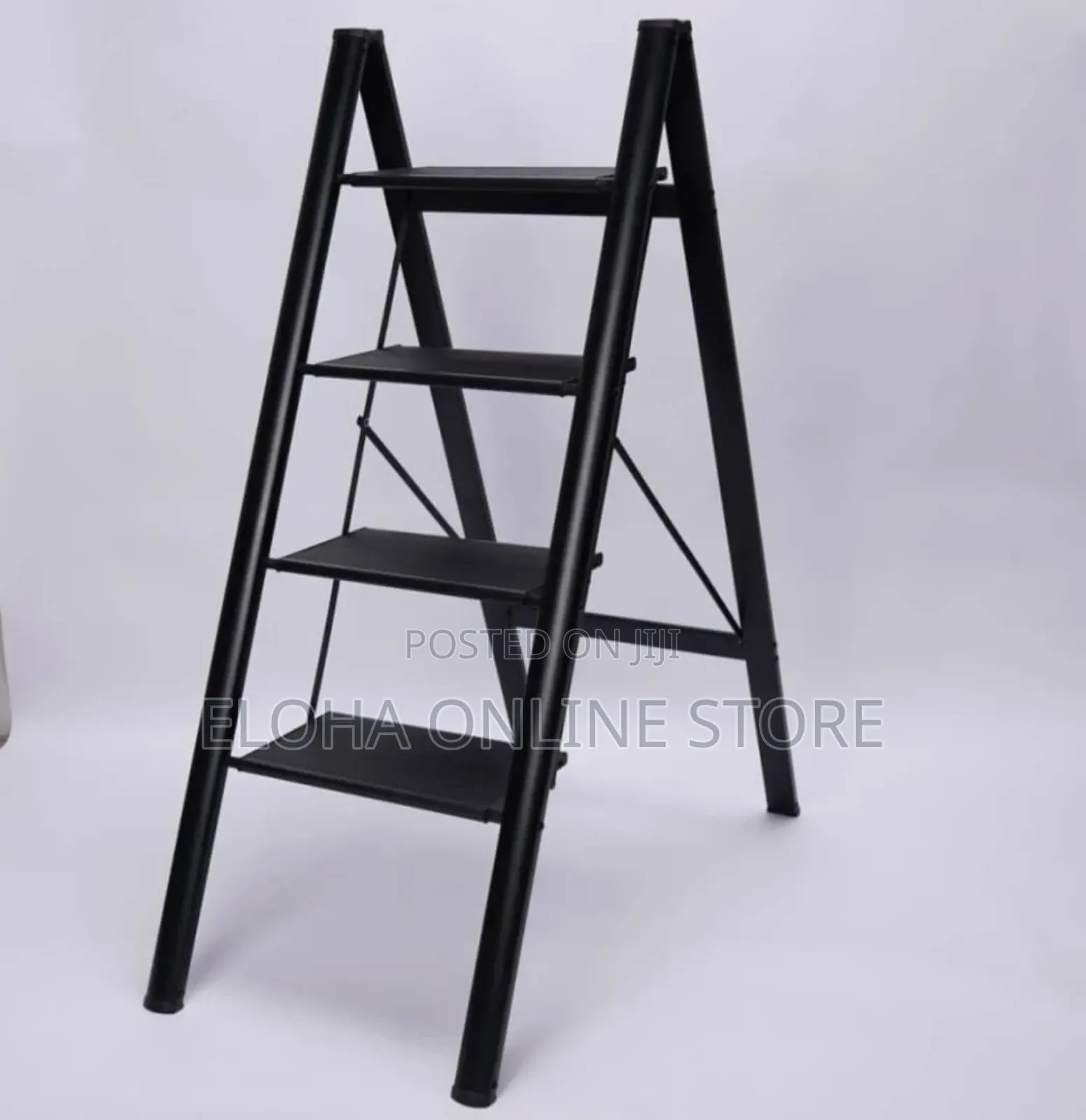 Foldable Ladder 4-Steps Black