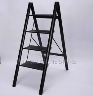 Foldable Ladder 4-Steps Black