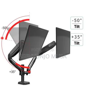 Dual Monitor Stand With Gas Spring Full-Range Motion