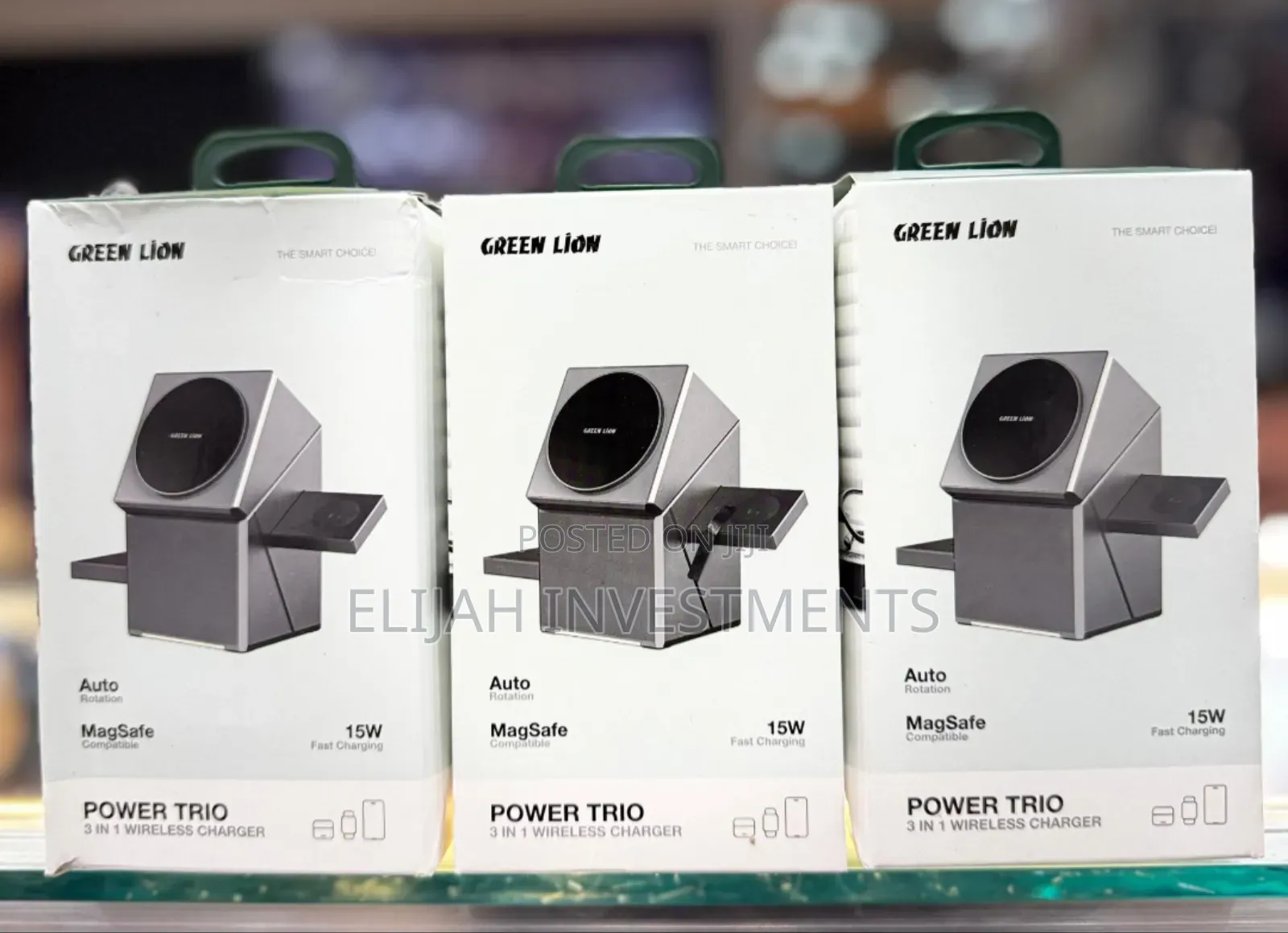 Green Lion 3 in 1 Magnetic Wireless Charger