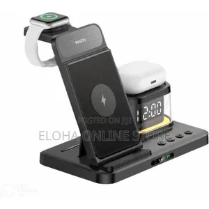 Yesido Ds22 5-in-1 Wireless Charger With Clock