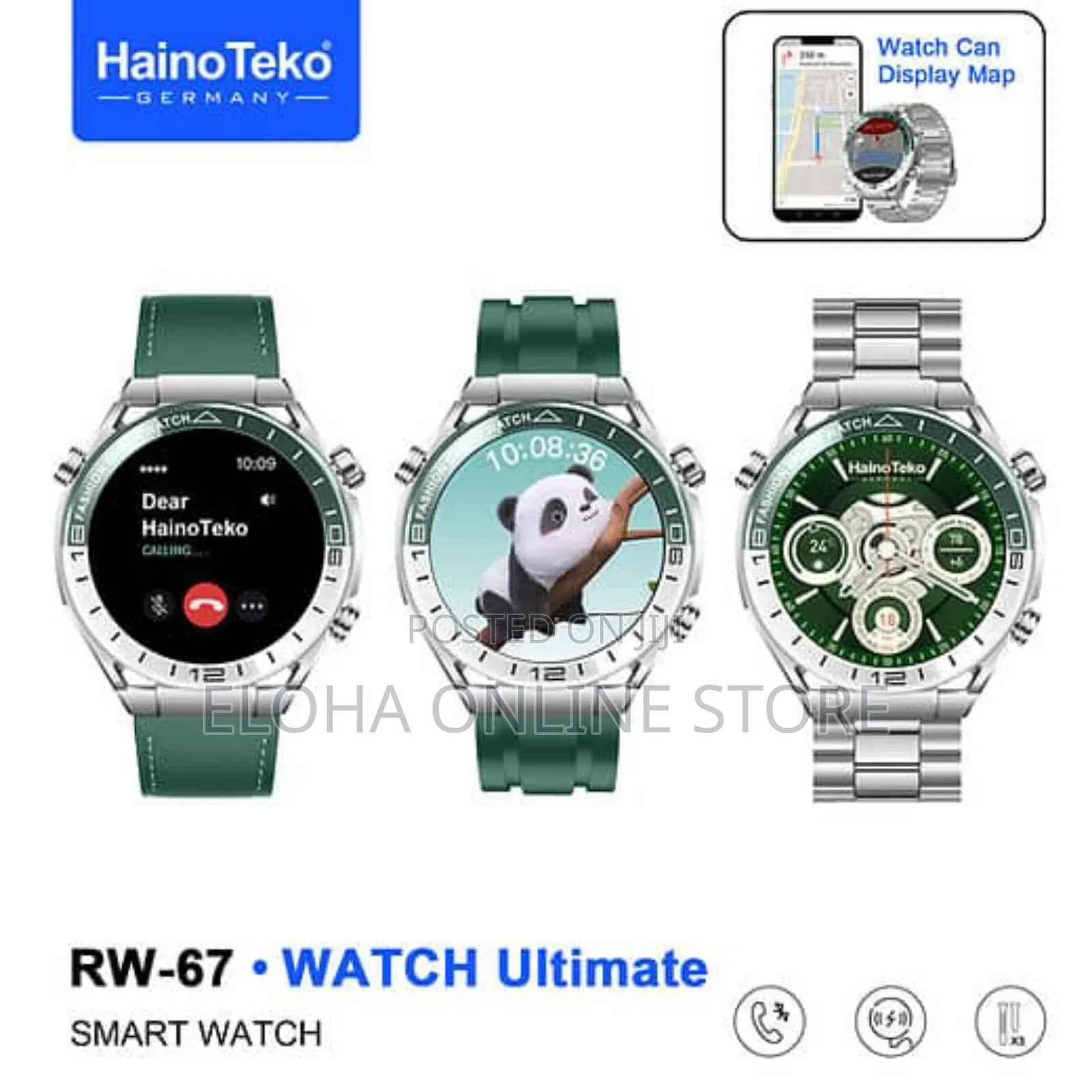 Haino Teko Germany Rw-67 Stainless Steel Fitness Watch