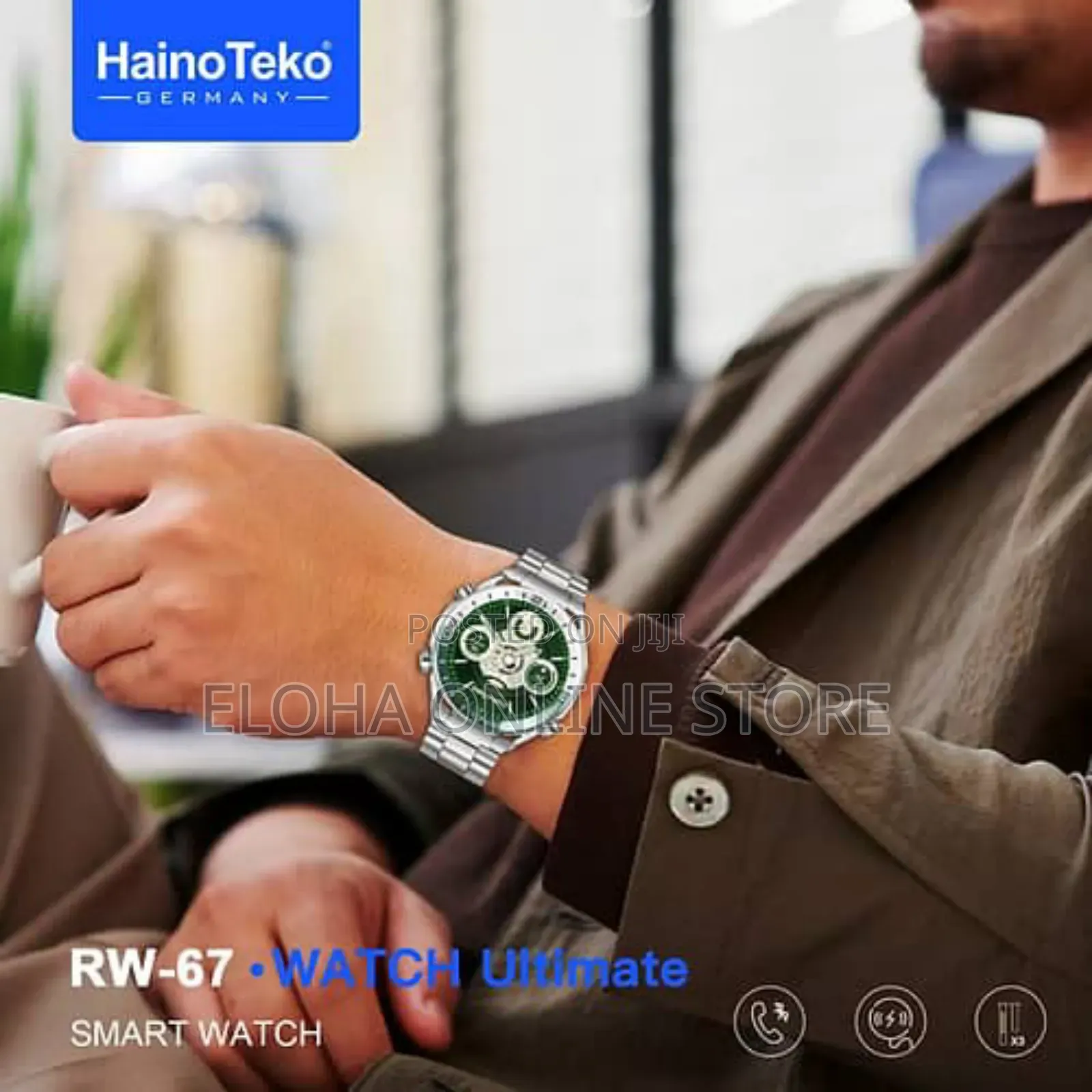 Haino Teko Germany Rw-67 Stainless Steel Fitness Watch