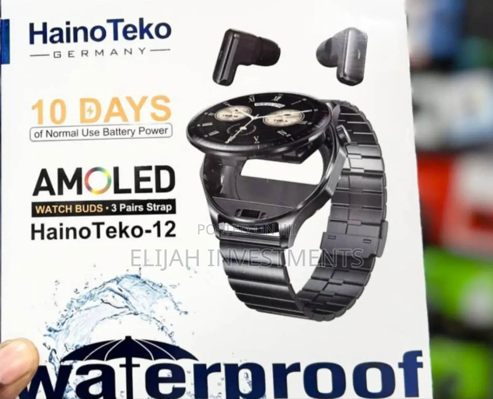 Haino Teko-12 Smartwatch and Earbuds Set.