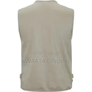 Multi Pocket Press Jacket Journalist Camping Zipper Vest