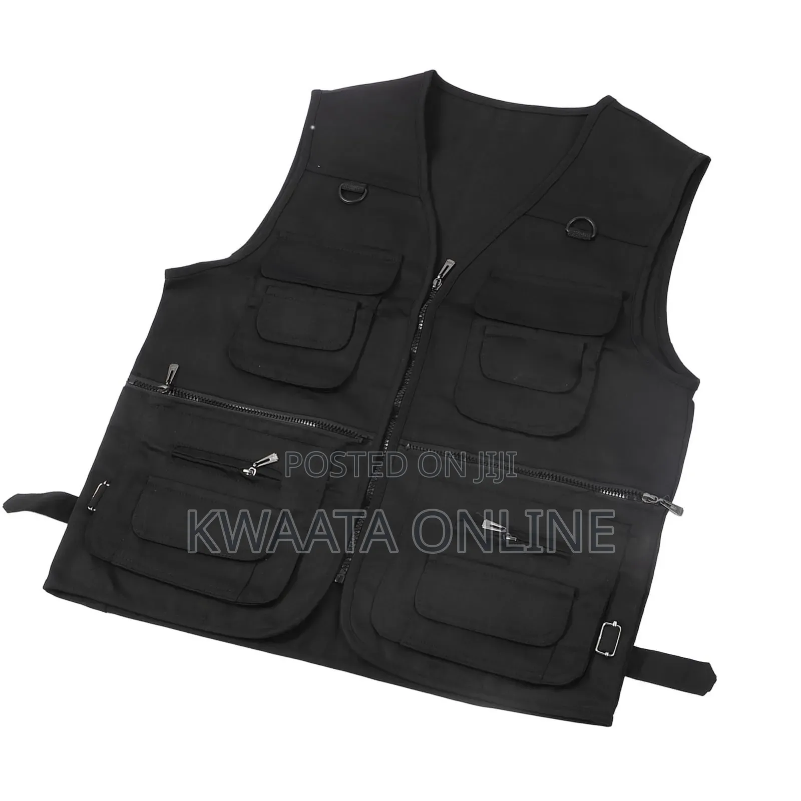 Multi Pocket Press Jacket Journalist Camping Zipper Vest