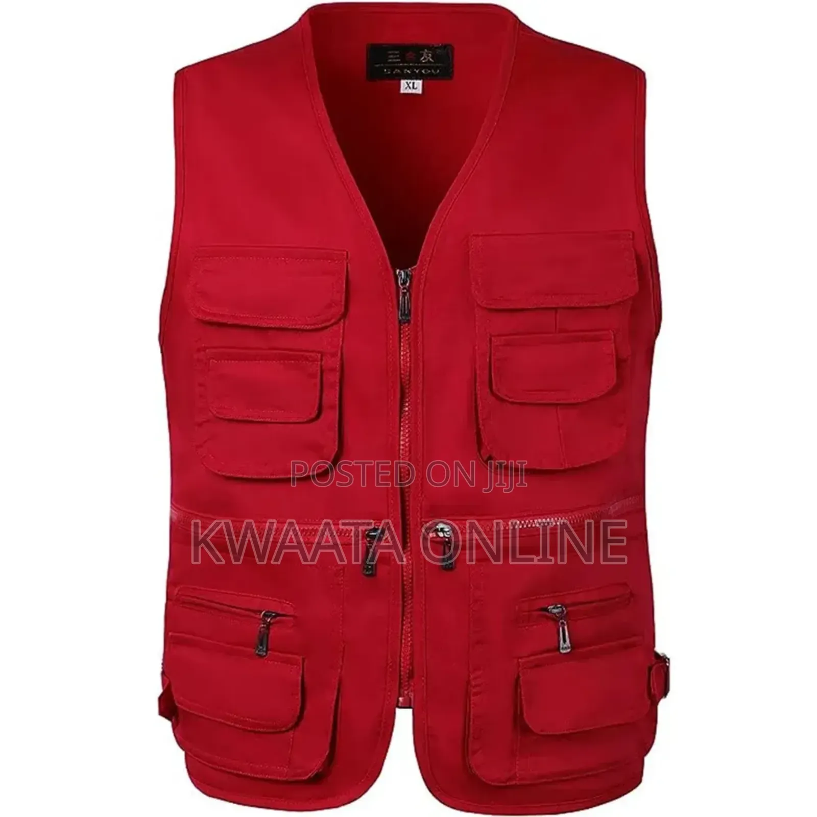 Multi Pocket Press Jacket Journalist Camping Zipper Vest