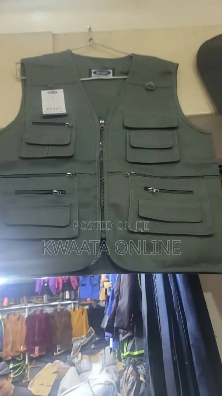 Multi Pocket Press Jacket Journalist Camping Zipper Vest