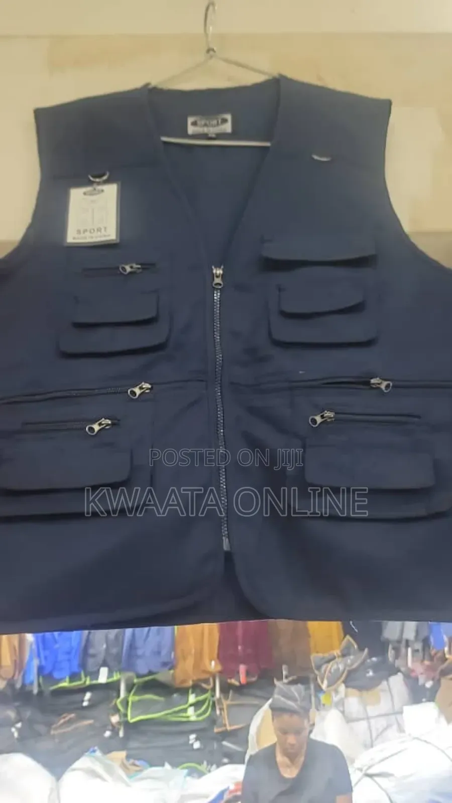 Multi Pocket Press Jacket Journalist Camping Zipper Vest