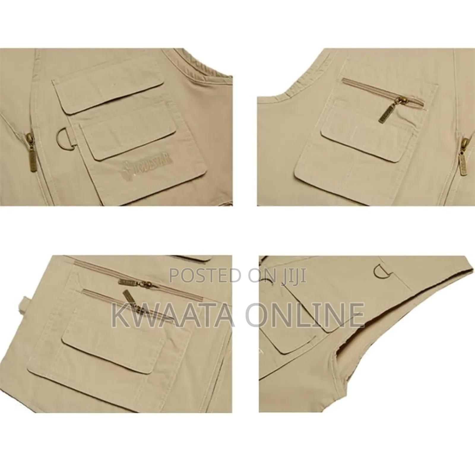 Multi Pocket Press Jacket Journalist Camping Zipper Vest
