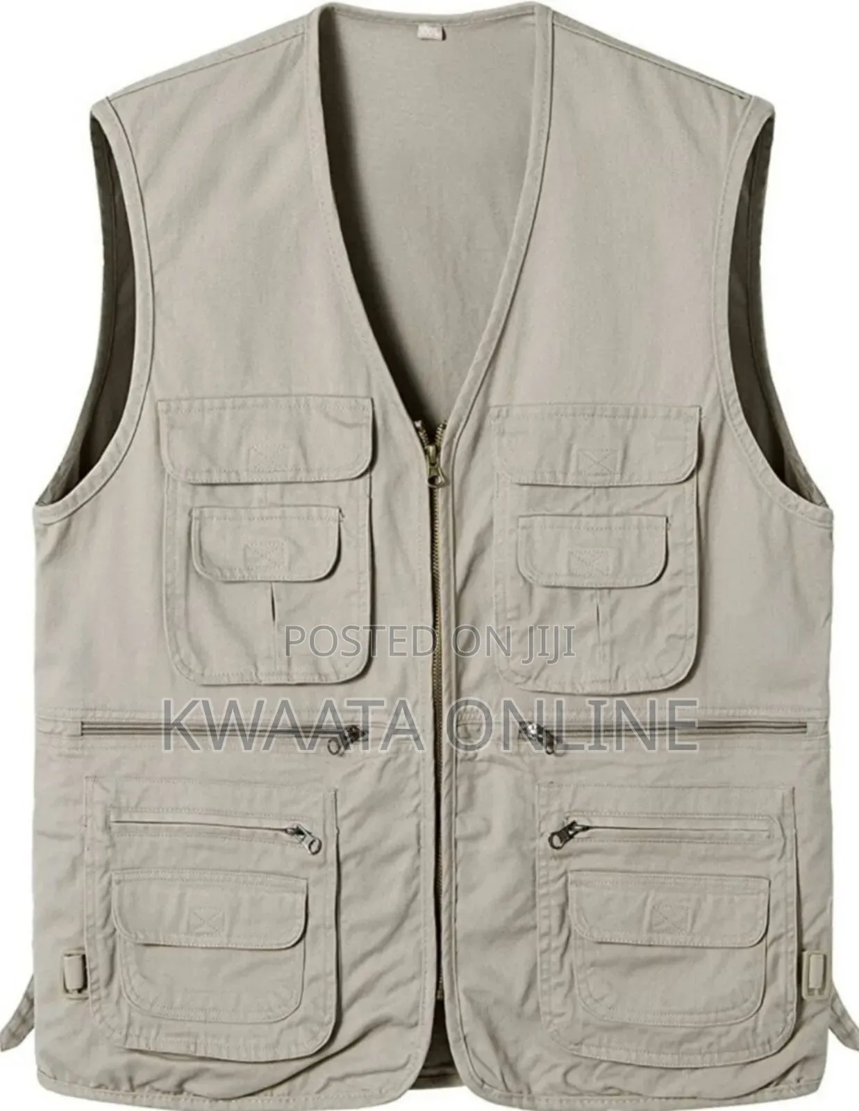 Multi Pocket Press Jacket Journalist Camping Zipper Vest