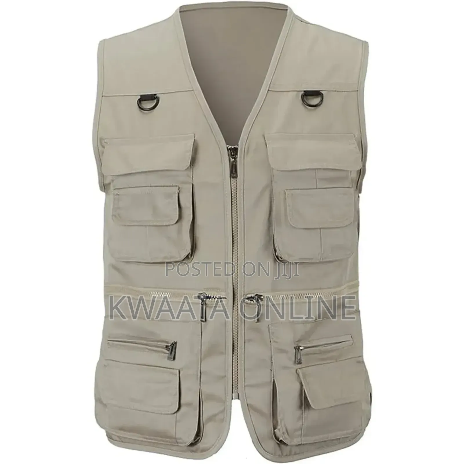 Multi Pocket Press Jacket Journalist Camping Zipper Vest