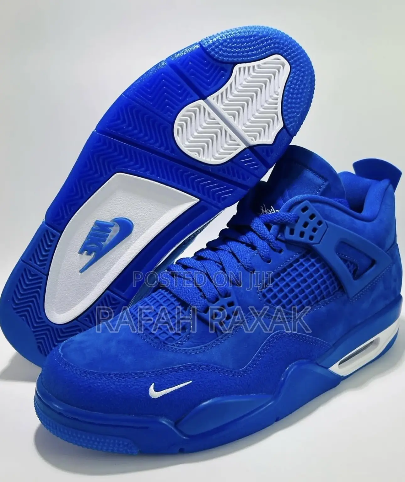Nike Air Jordan 4 Retro X Nigel Sylvester Blue Sneakers