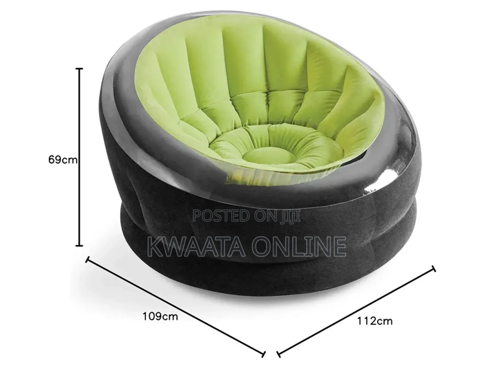 1 Piece Intex Inflatable Chair With Pump 1.12mx1.09mx69cm
