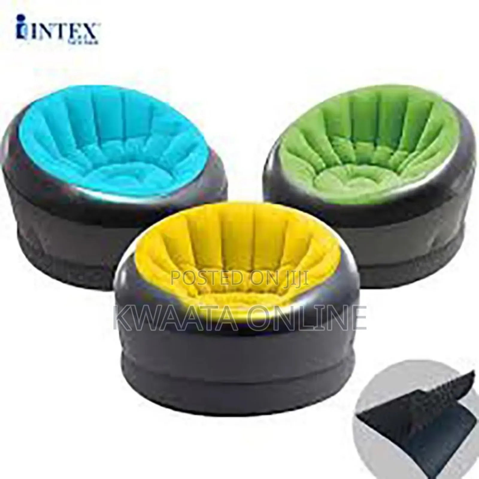 1 Piece Intex Inflatable Chair With Pump 1.12mx1.09mx69cm