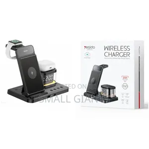Yesido Ds22 5-in-1 Wireless Charger With Clock