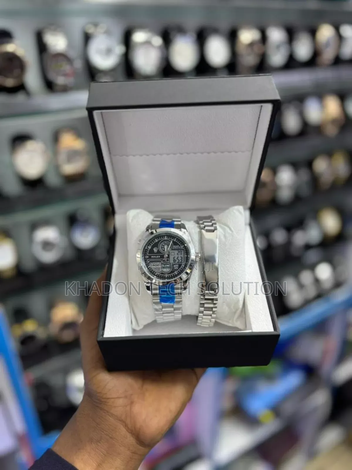 Rolex Watch With Chronograph and Customirized Bleslet