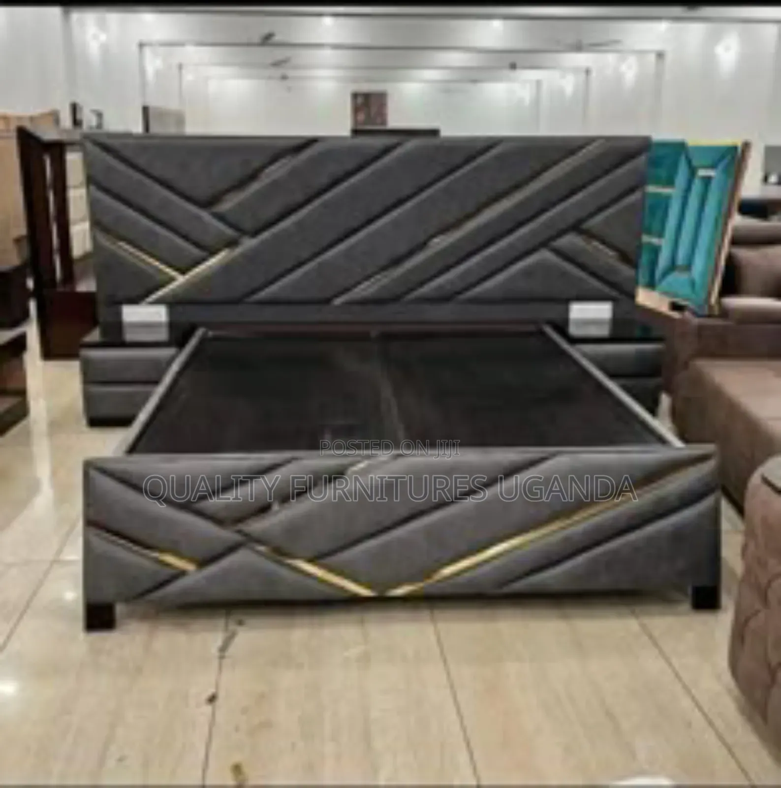 Modern Geometric Bed