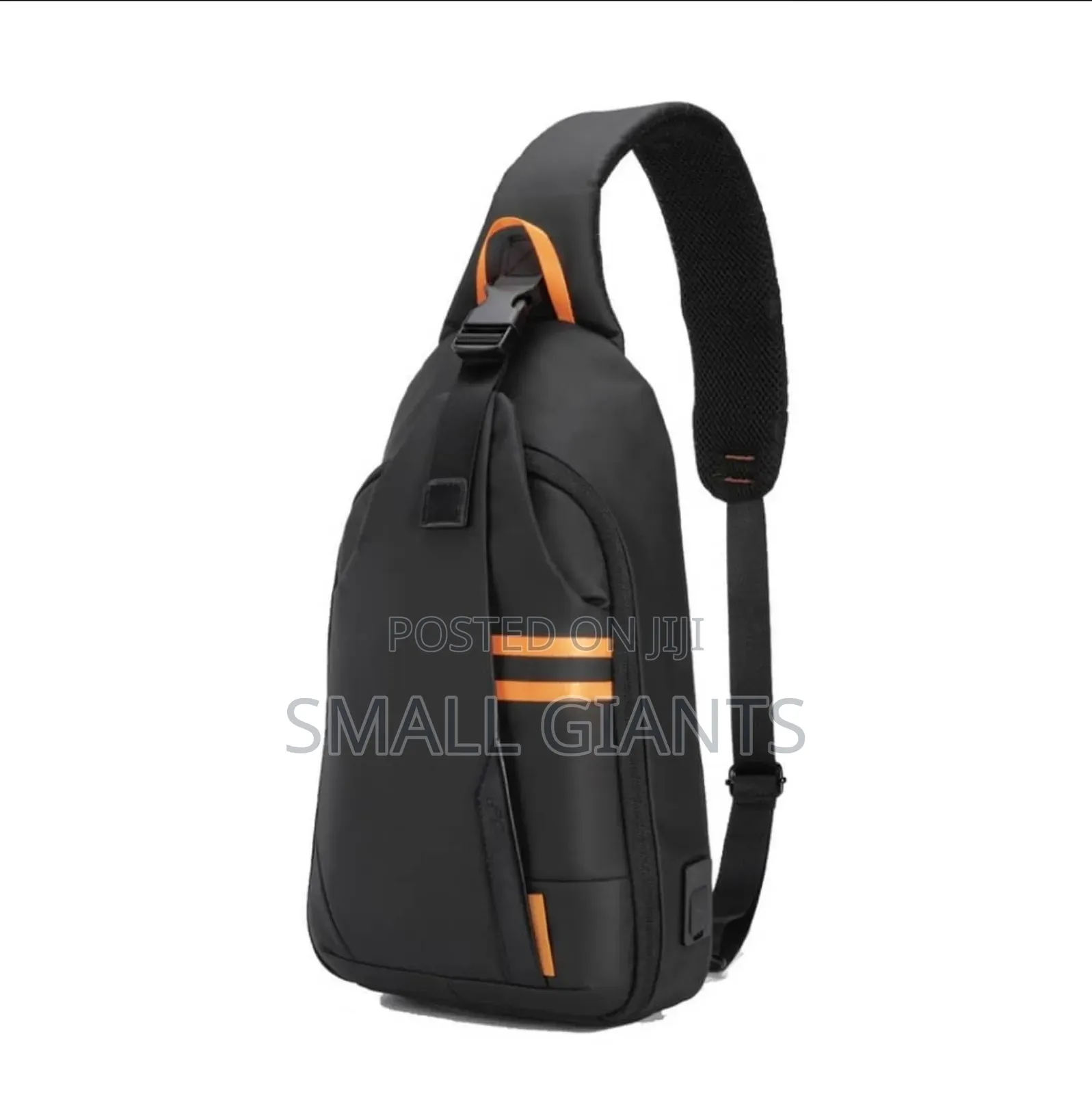 Porodo Gaming Water-Resistant Pu Sling Bag With Usb-C Port