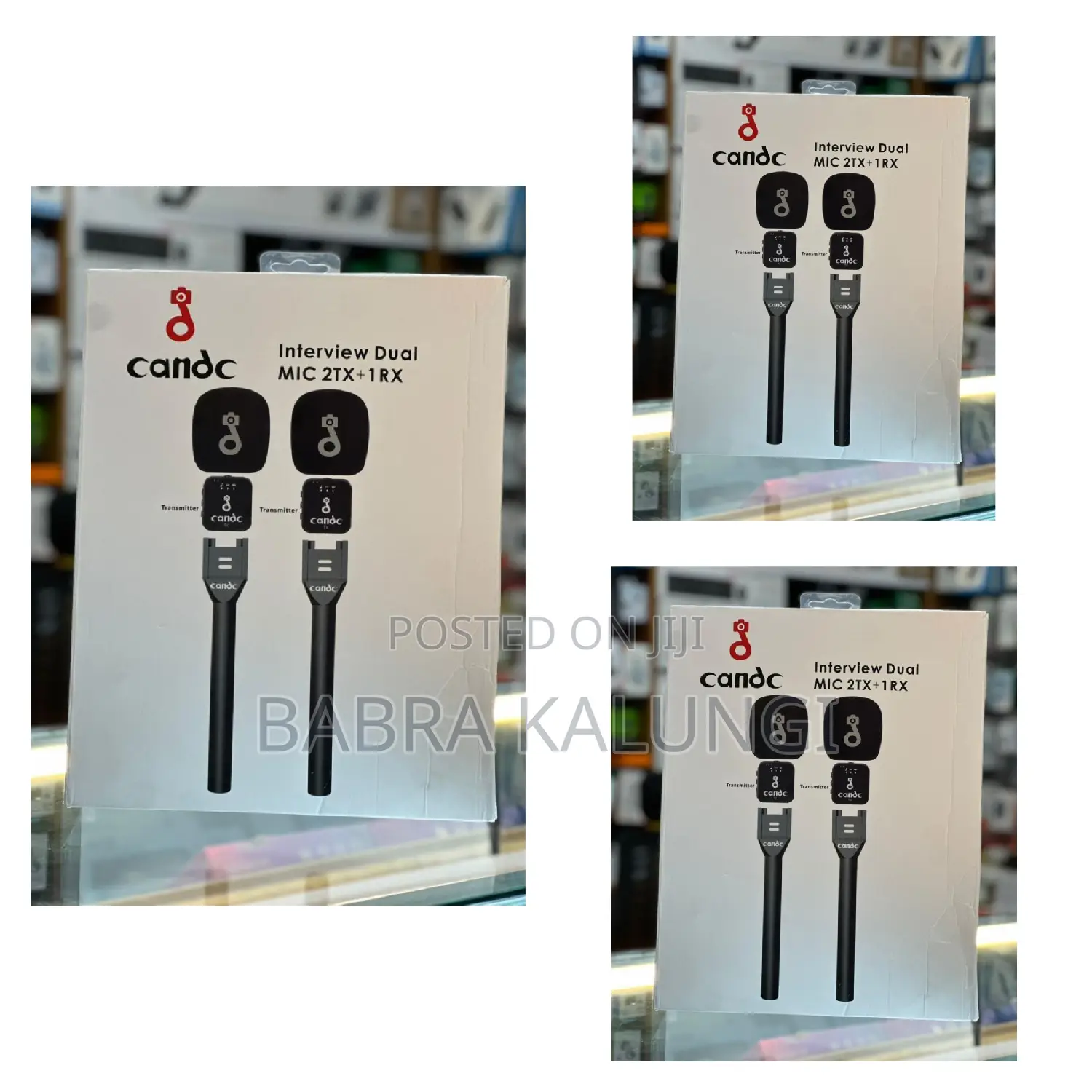 Candc Interview Dual Mic 2tx +1 Rx Wireless Microphone