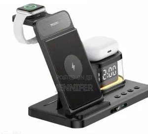 Yesido Ds22 5-in-1 Wireless Charger With Clock