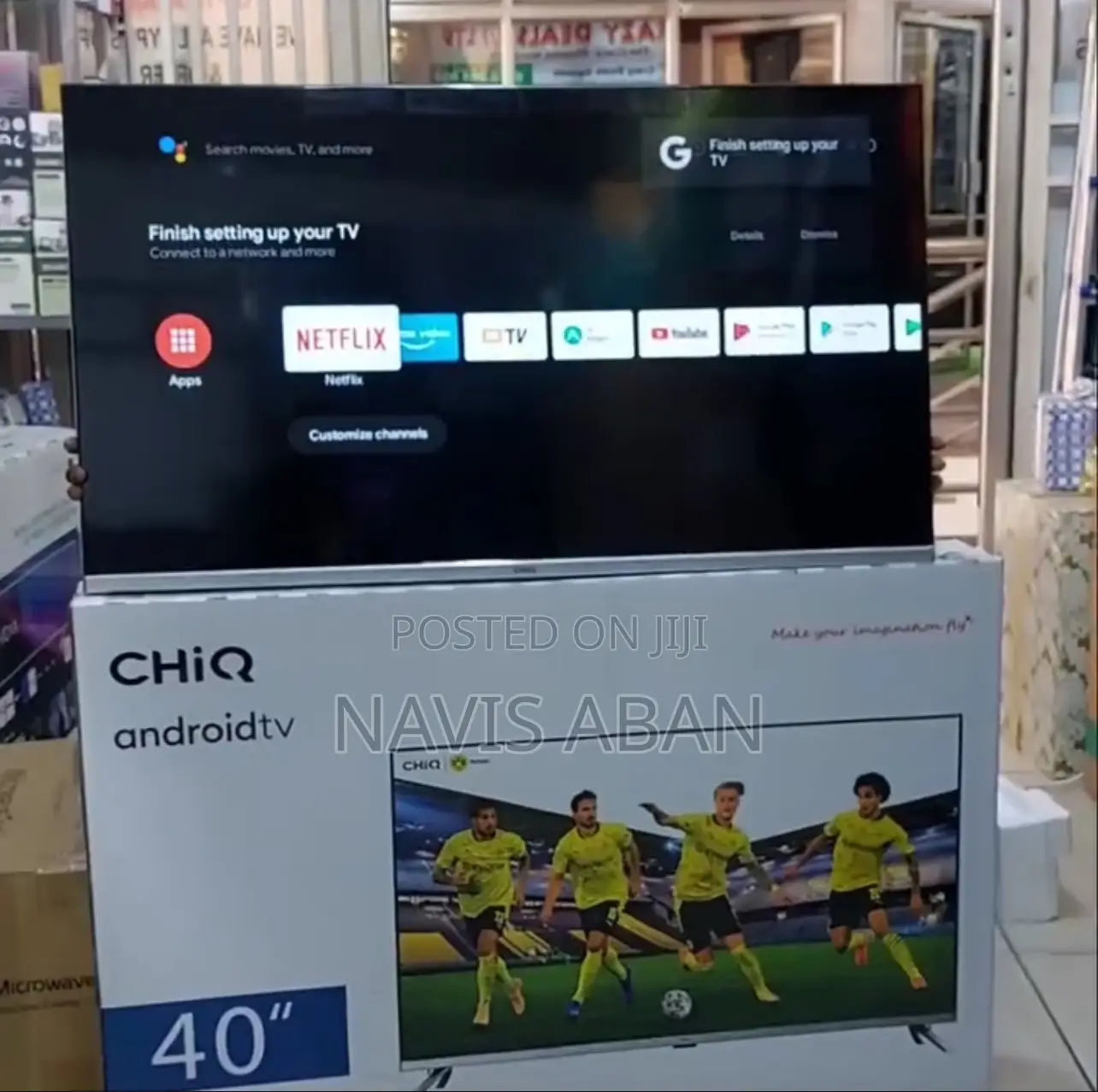 Chiq 40 Inches Smart And Google Tv With Free To Air