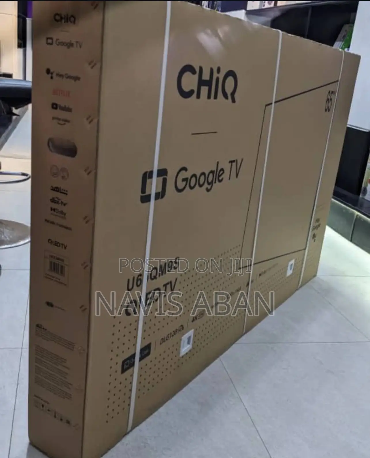 Chiq 65 Inches Smart Google Tv With Free To Air