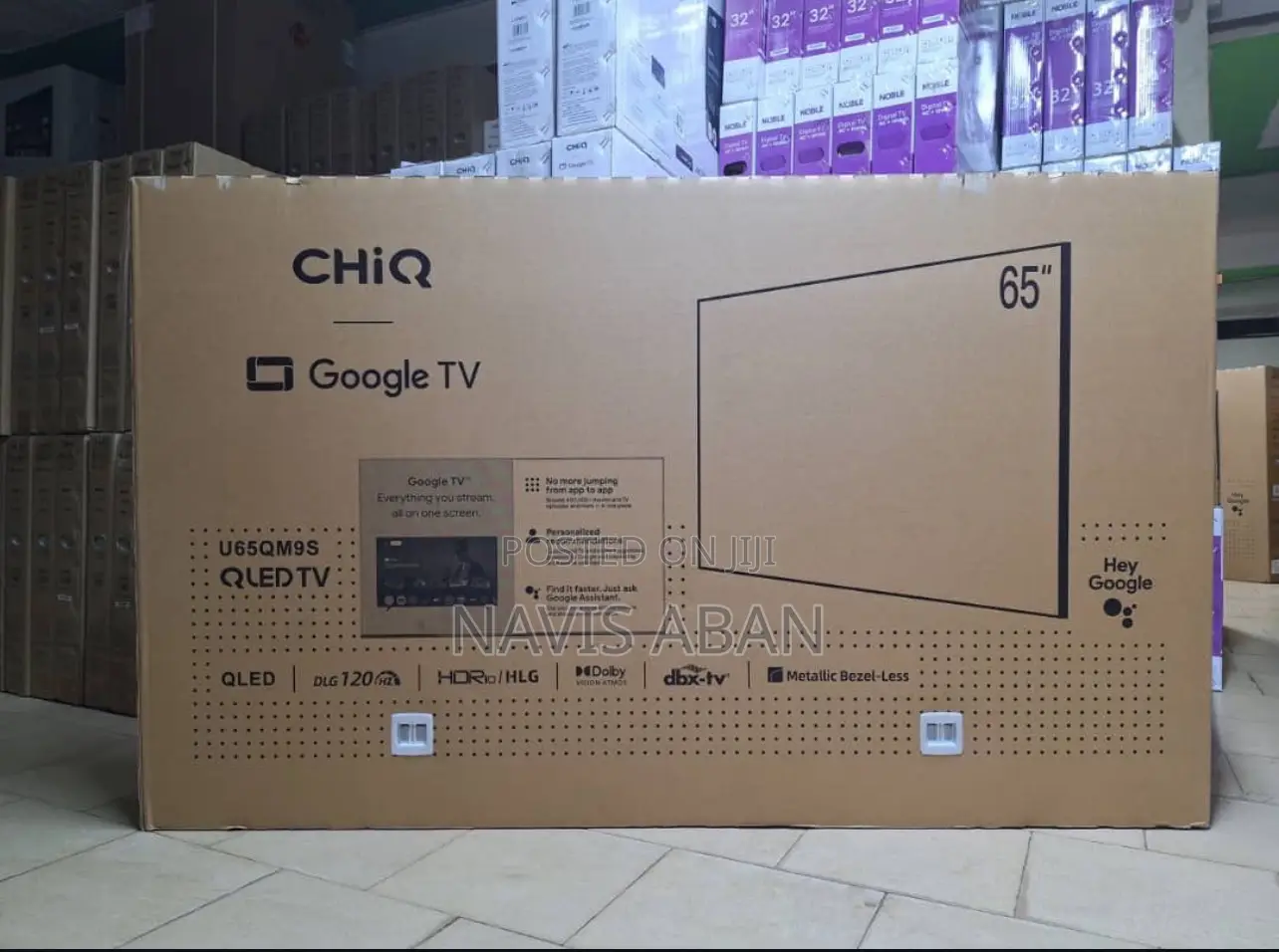 Chiq 65 Inches Smart Google Tv With Free To Air
