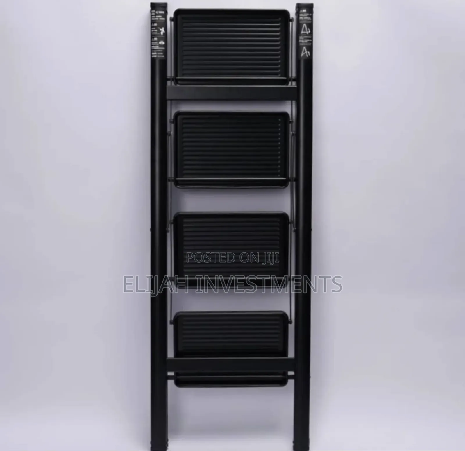 Foldable Ladder 4-Steps Black