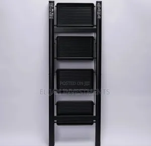 Foldable Ladder 4-Steps Black