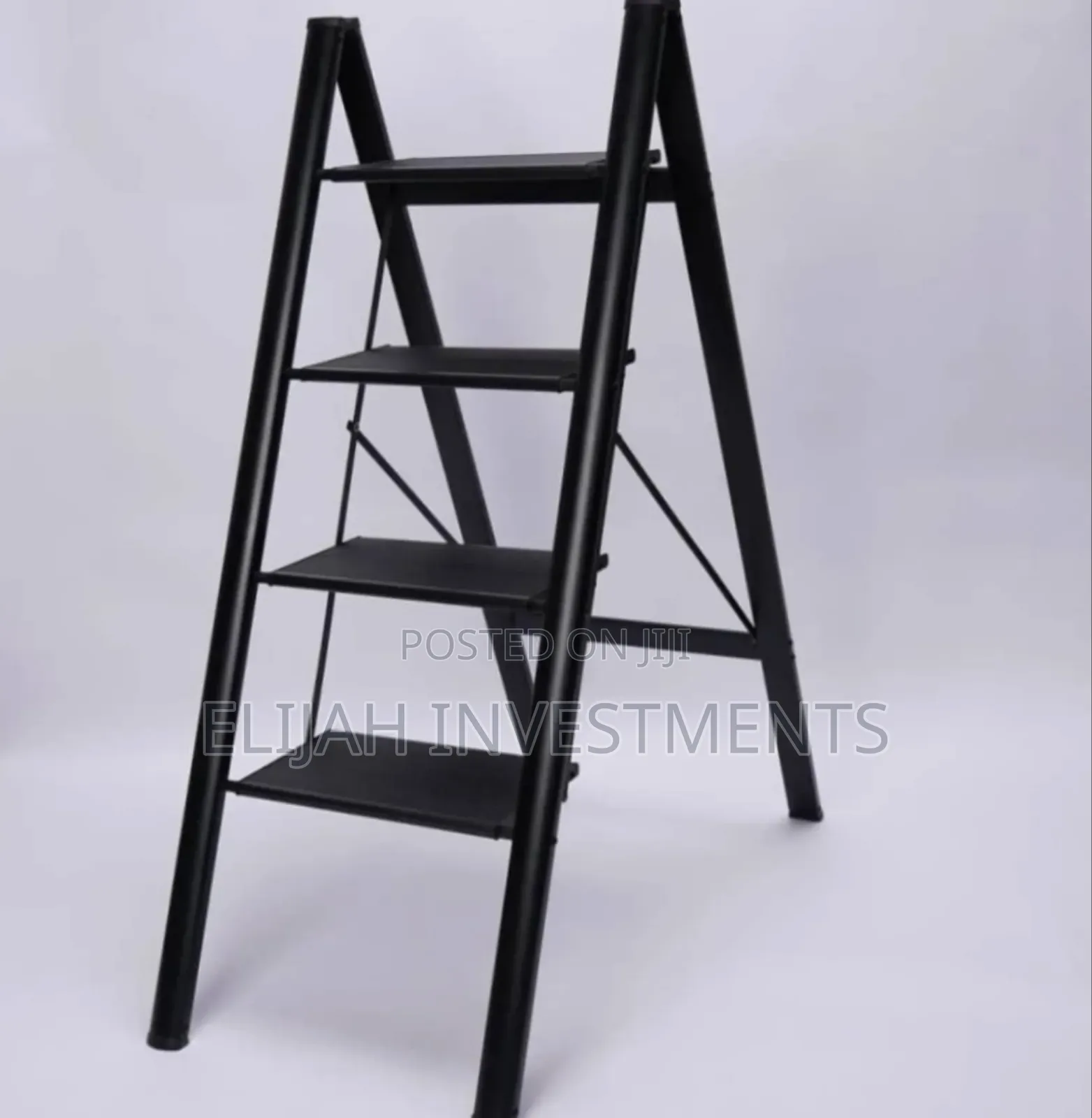 Foldable Ladder 4-Steps Black