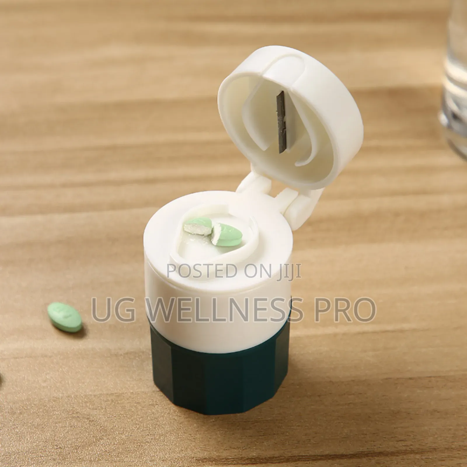 Portable Pill Grinder Splitter Kit - 3-in-L With Storage