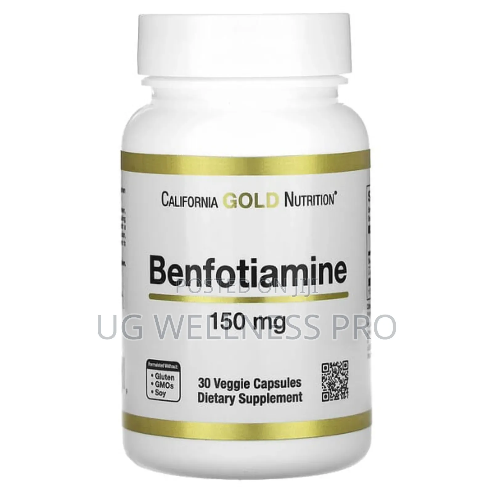 Benfotiamine With L-Leucine, 150 Mg, 30 Veggie Capsules