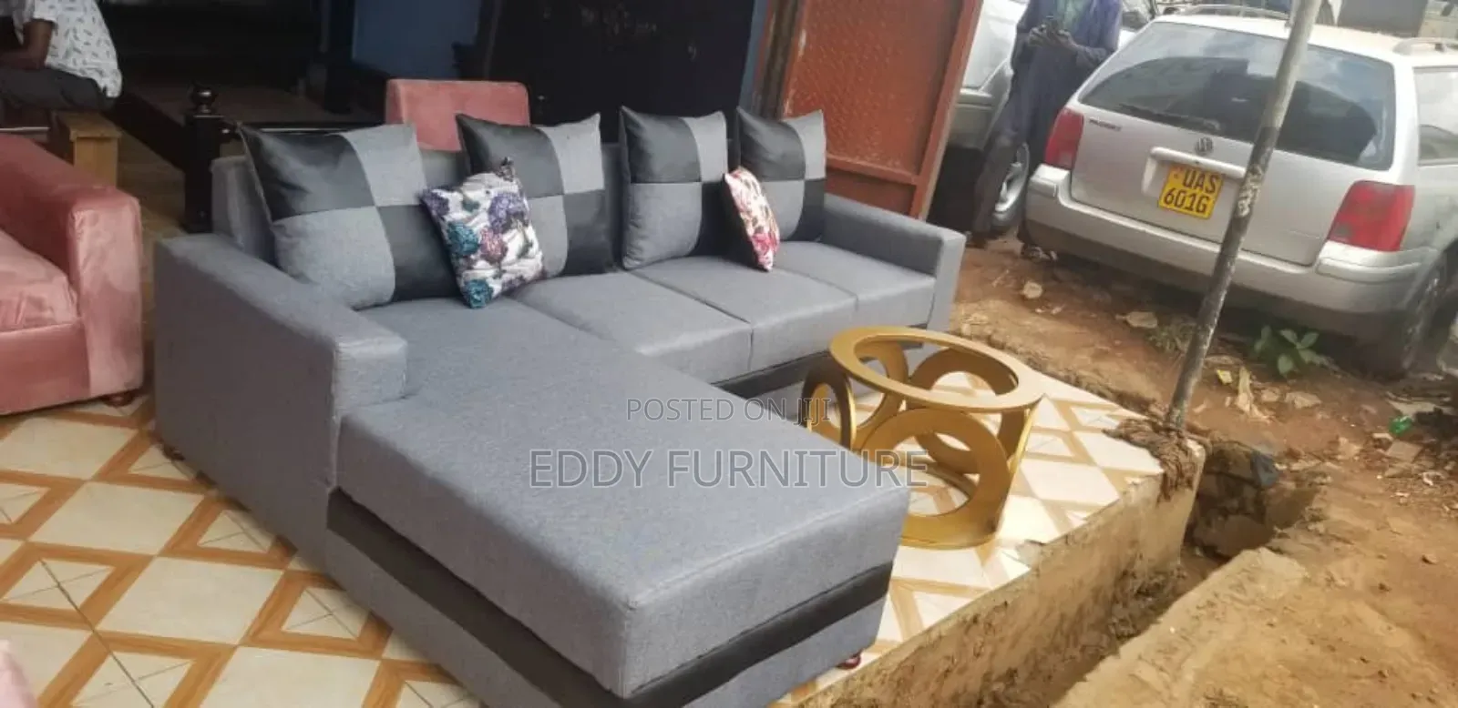 Black and Grey Sofa